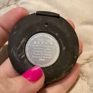 BECCA Compact in Black with Silver Label